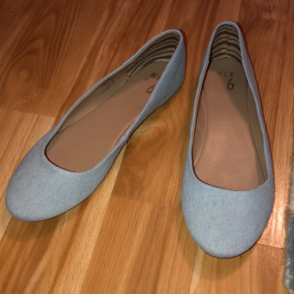 Denim Looking Flats